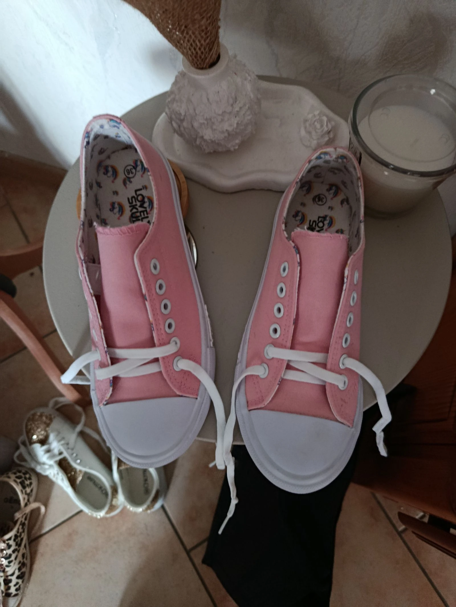 Baskets en toile 
